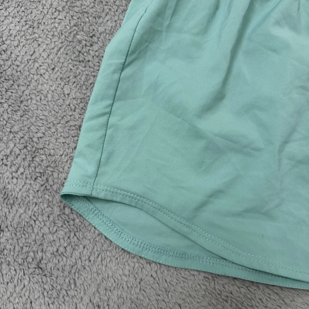 Nike Dri-FIT Running Shorts Womens L Mint Green Elastic Waist Activewear